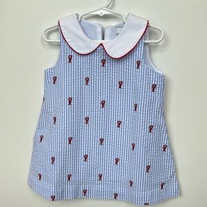 CPC lobster seersucker dress with collar